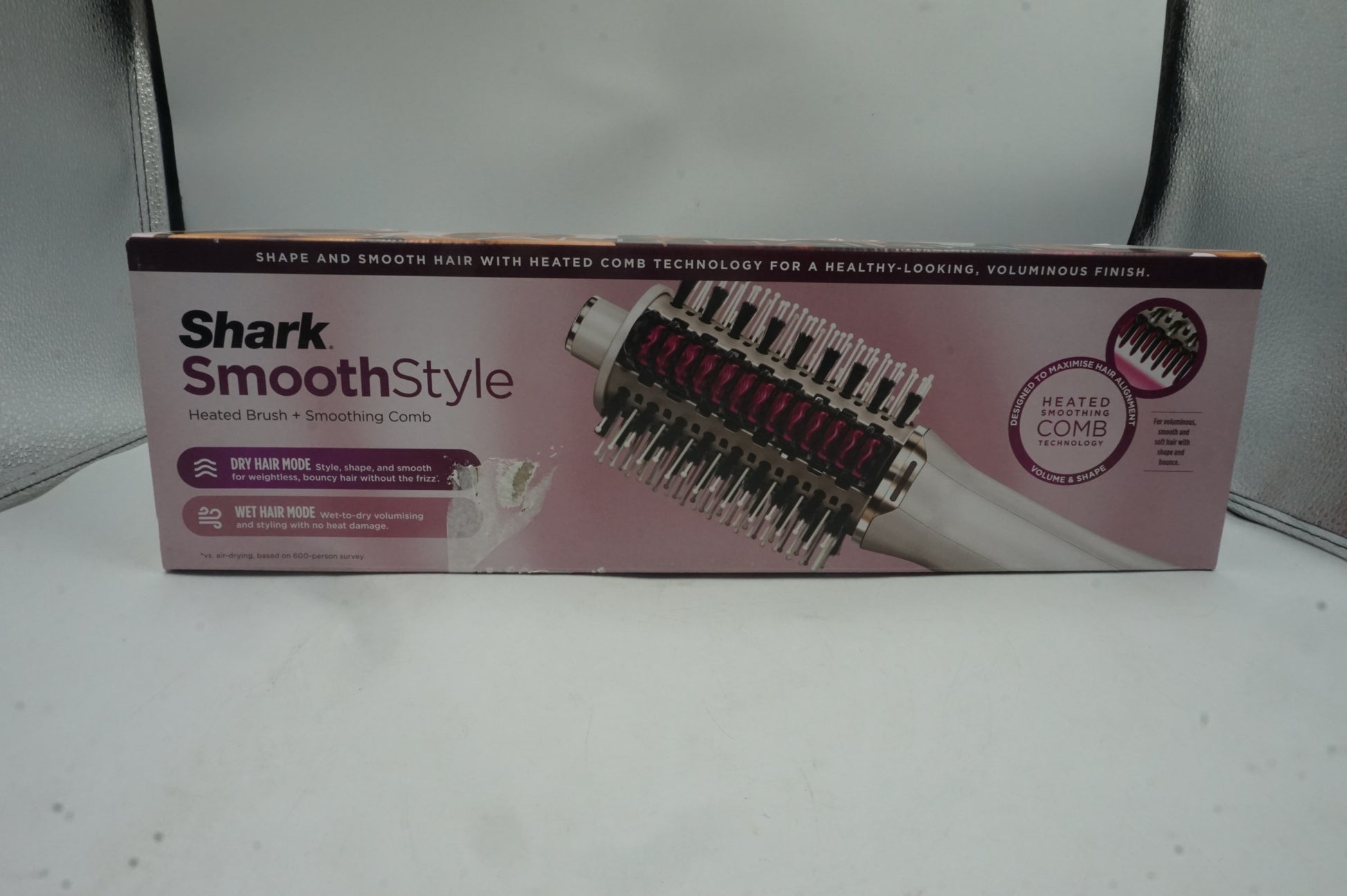 Shark smoothstyle heated brush and smoothing comb