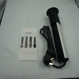 pull up power socket with 3 plugs, 2 USB ports and 1 USB-C port