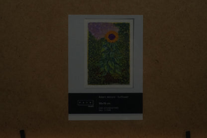 LIberty PSTR studio Robert Möllard sunflower vase oak framed Print size 50X70CM