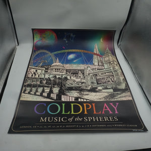 Coldplay Music of the Spheres signed poster 2920/4200