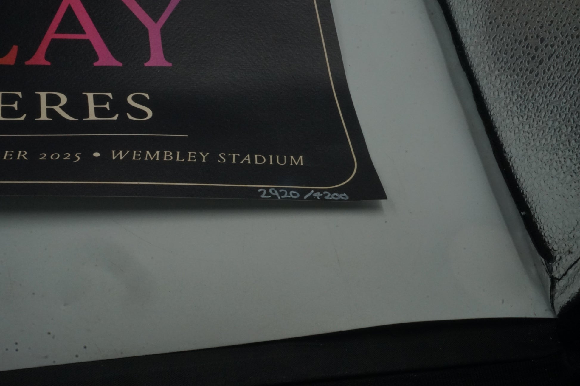 Coldplay Music of the Spheres signed poster 2920/4200