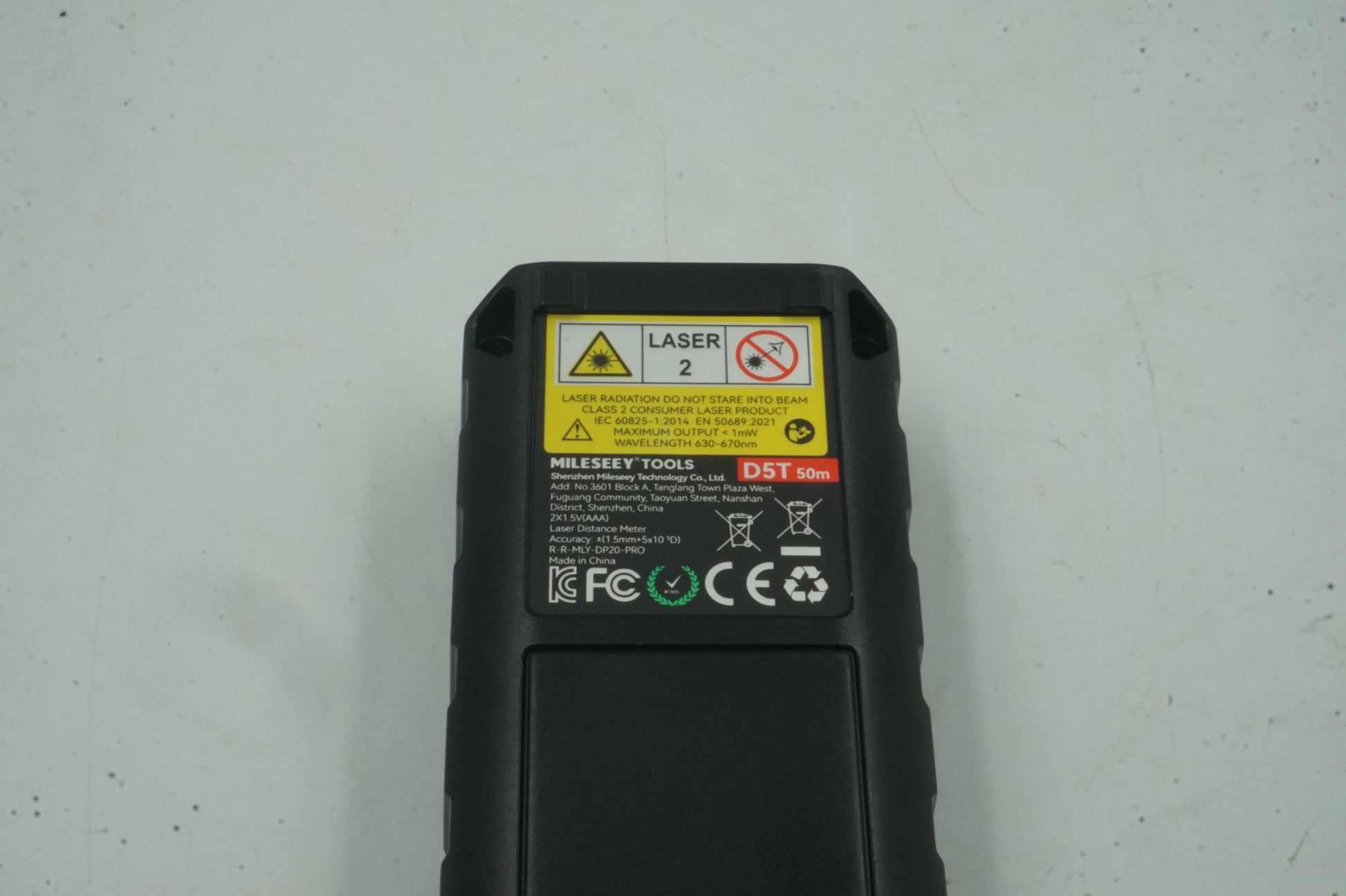 Mileseey tools D5T 50M laser distance meter