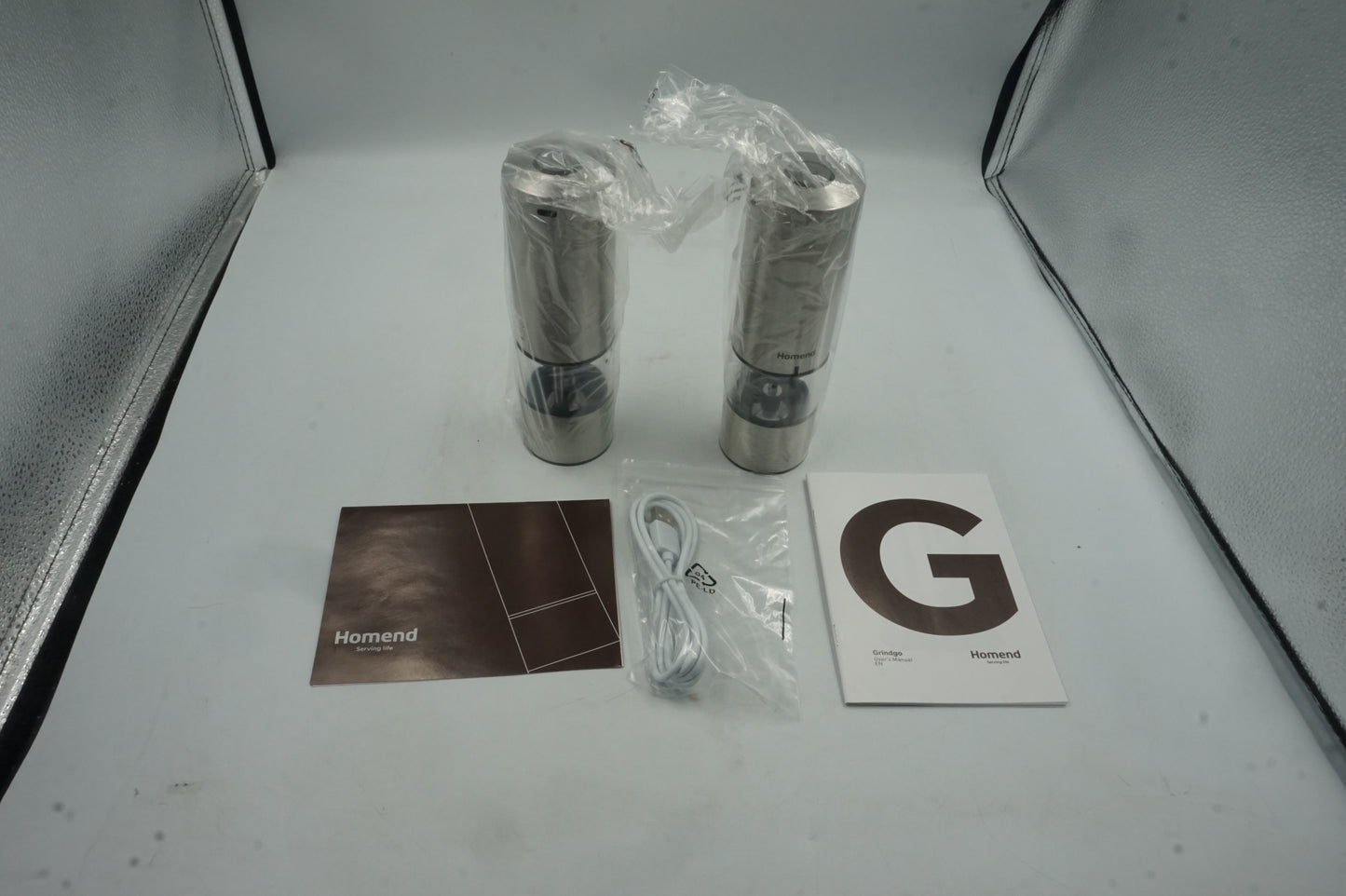 homend grindogo6003EU\UK eclectic salt and pepper grinder