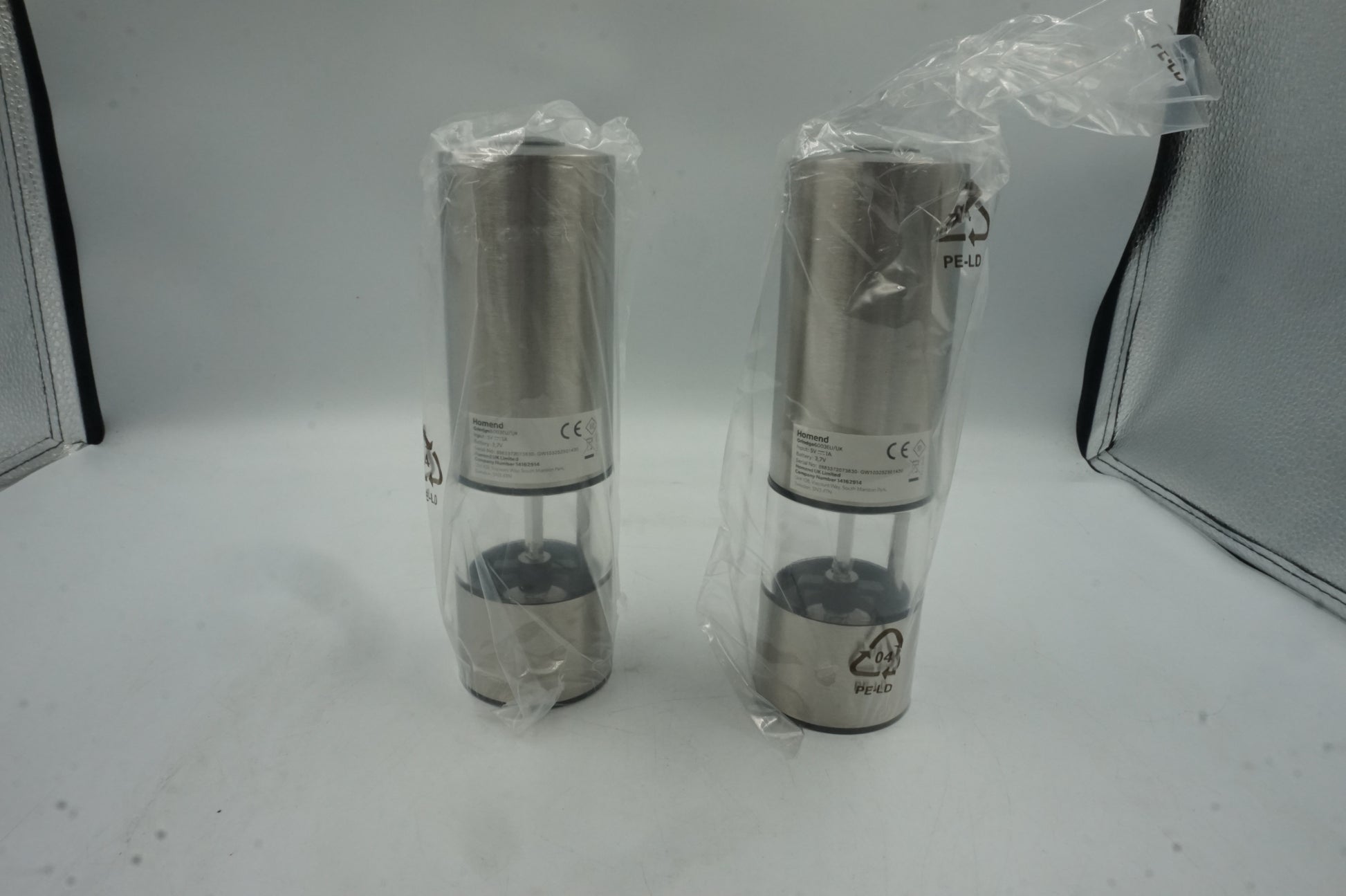 homend grindogo6003EU\UK eclectic salt and pepper grinder