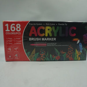 168PCS colour acrylic brush marker paint pens