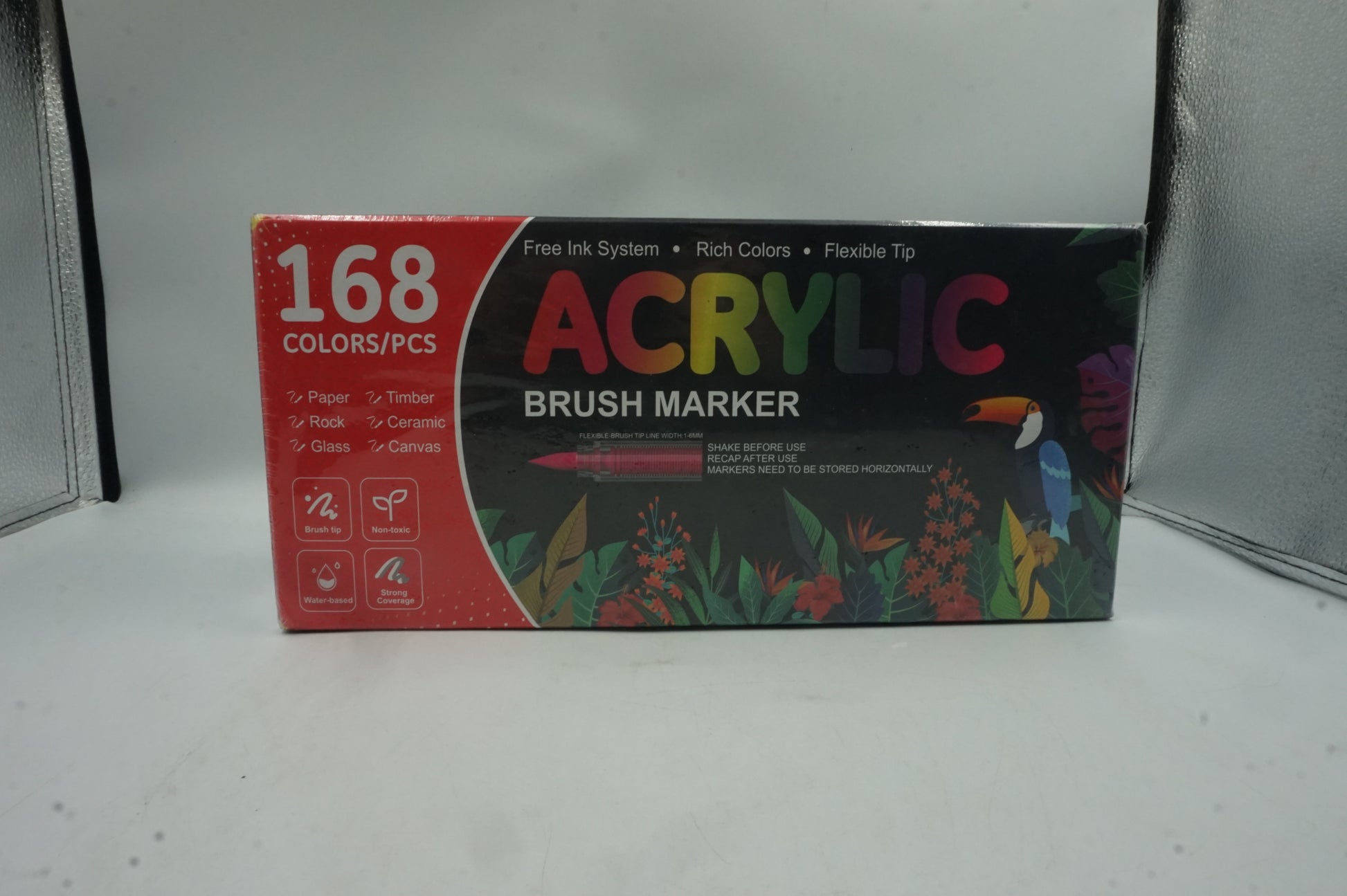 168PCS colour acrylic brush marker paint pens