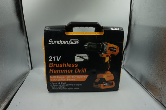 SundpeyPro 21V cordless brushless hammer drill