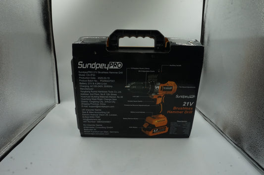 SundpeyPro 21V cordless brushless hammer drill