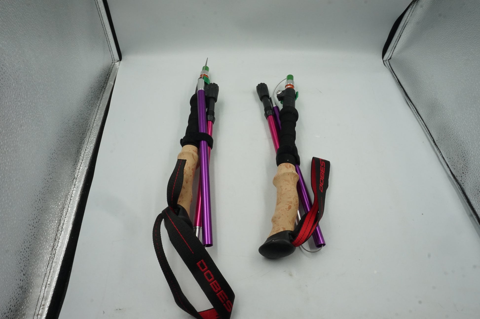 pair of dobests foldable walking stick