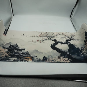 Non-slip waterproof floral japan style desk mat 78X30CM