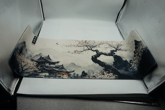 Non-slip waterproof floral japan style desk mat 78X30CM