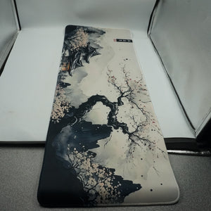 Non-slip waterproof floral japan style desk mat 78X30CM