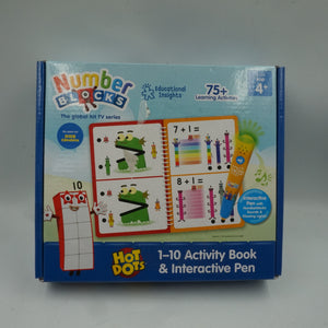 HotDots NumberBlocks 1-10 activity book & Interactive pen