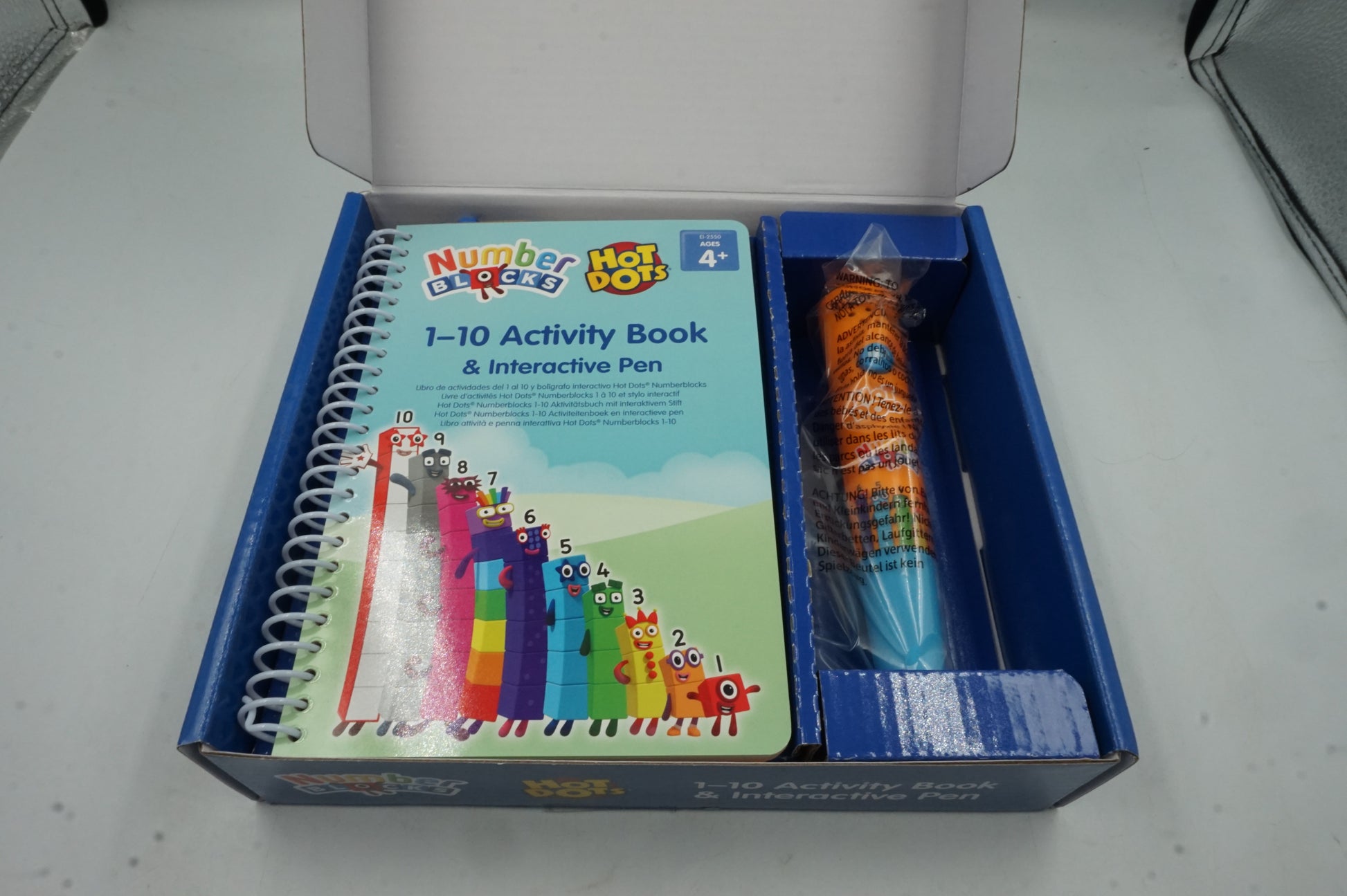 HotDots NumberBlocks 1-10 activity book & Interactive pen