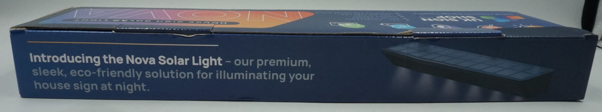 UK sign shop Nova solar light house sign