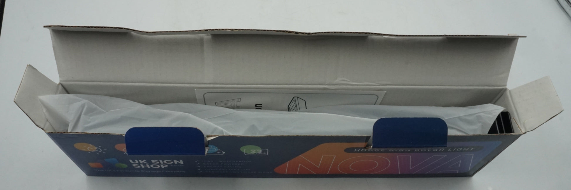 UK sign shop Nova solar light house sign