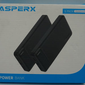 asperx 2 pack power bank 15000mAh AX1515