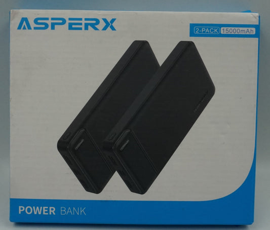 asperx 2 pack power bank 15000mAh AX1515