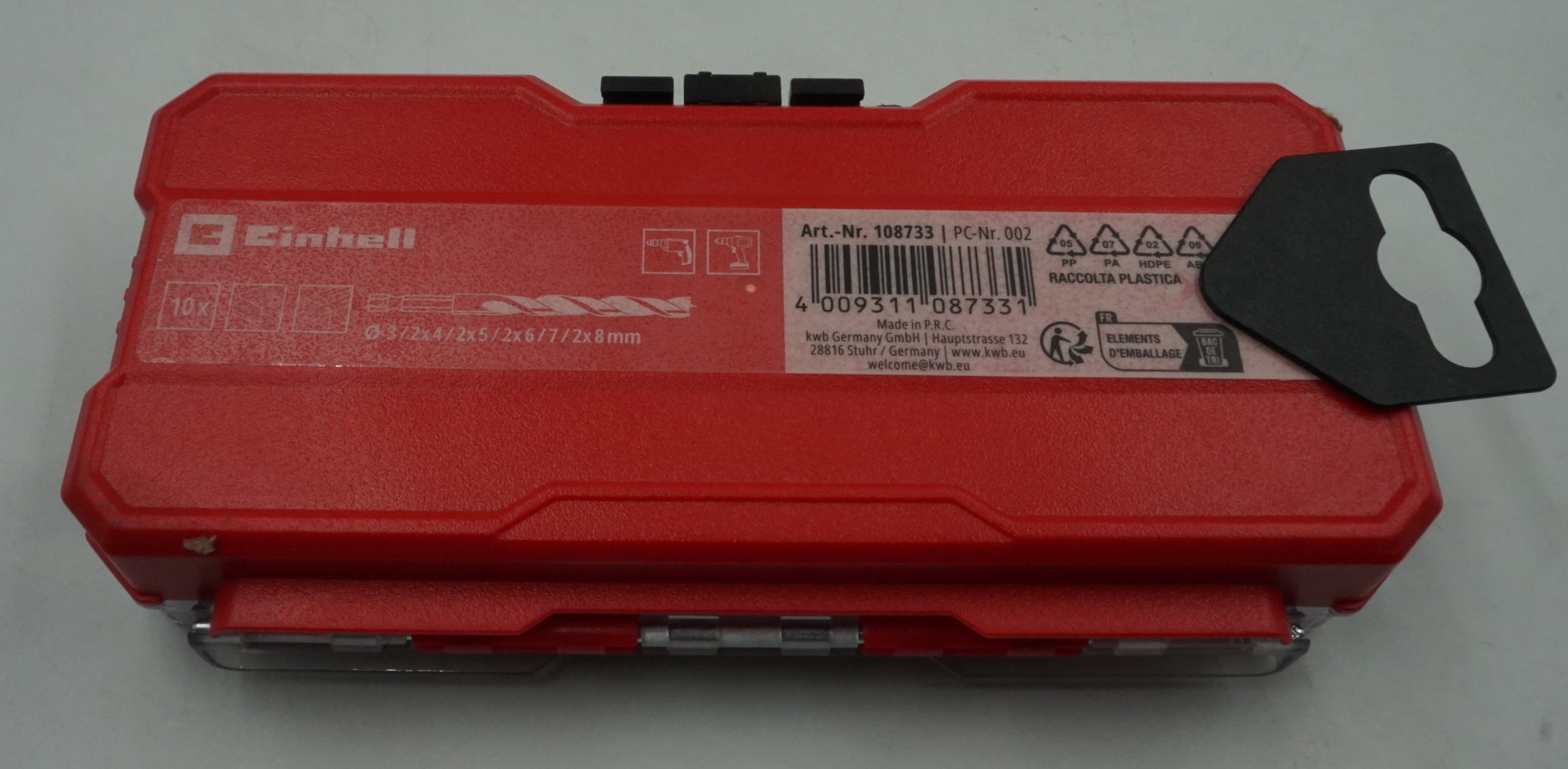 set of 10 Einhell drill bit set