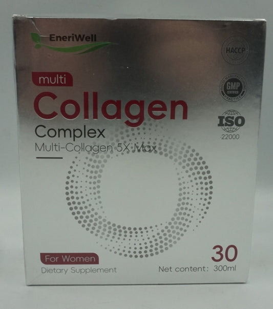 pack of 30 Eneriwell multi collagen 5X max 300ml