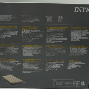 intex dura beam standard single high air mattress size twin