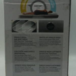 intex dura beam standard single high air mattress size twin