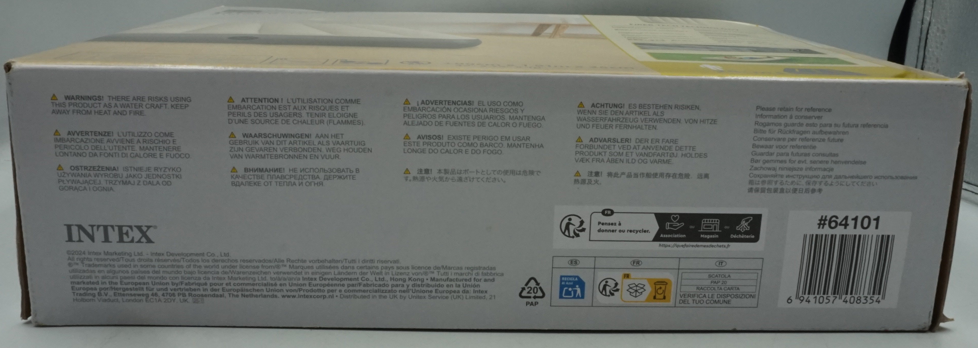 intex dura beam standard single high air mattress size twin