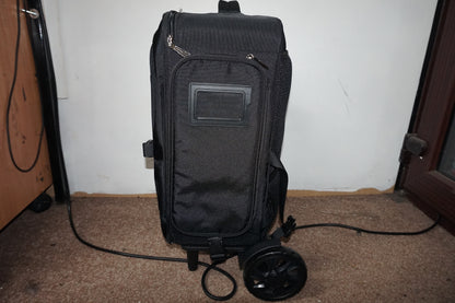 Relavel rolling trolly makeup backpack with adjustable dividers