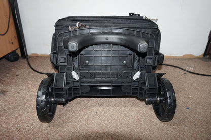 Relavel rolling trolly makeup backpack with adjustable dividers