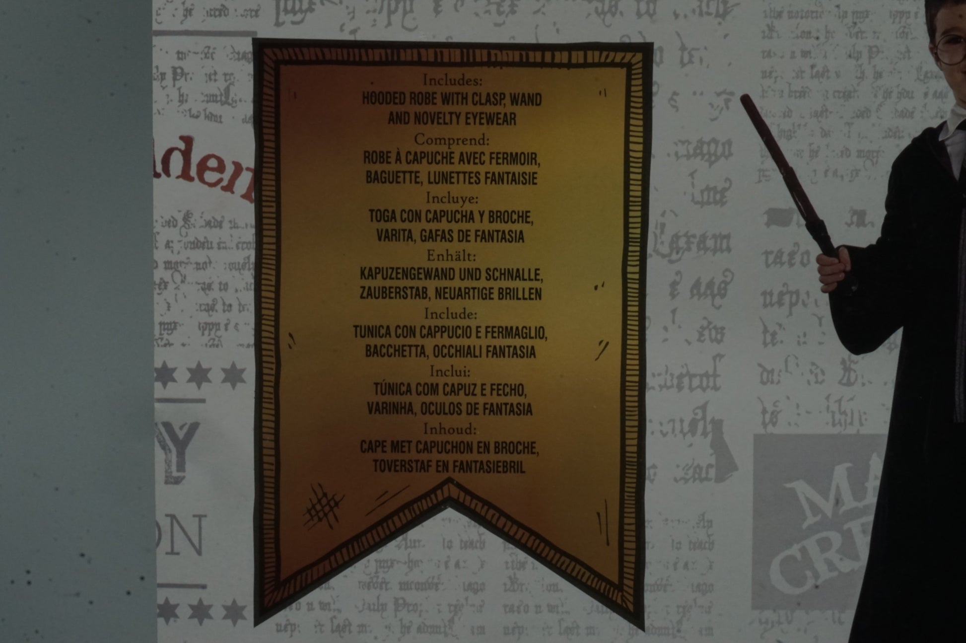 one sized Harry Potter Gryffindor child costume for 5-8 years