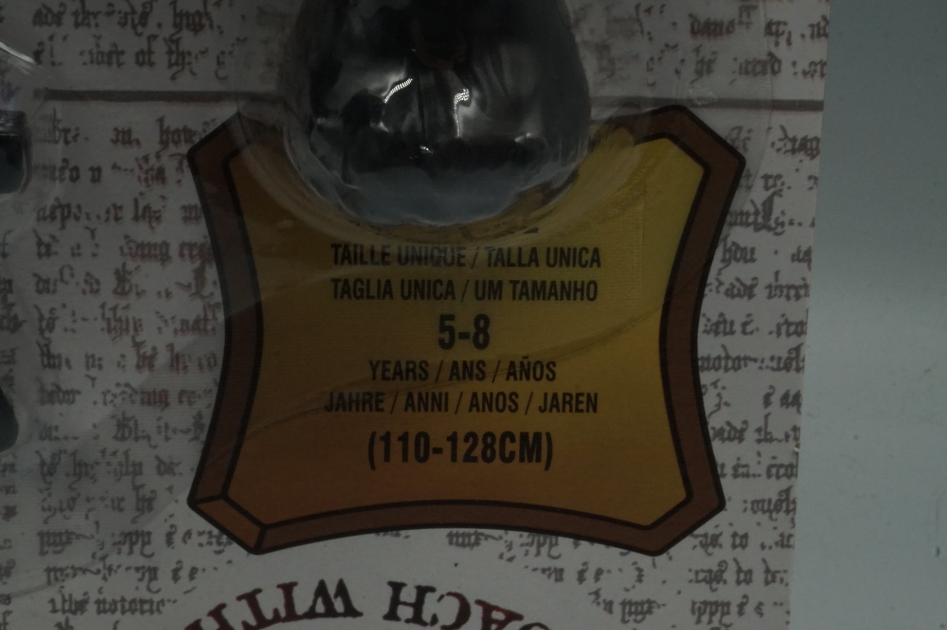 one sized Harry Potter Gryffindor child costume for 5-8 years