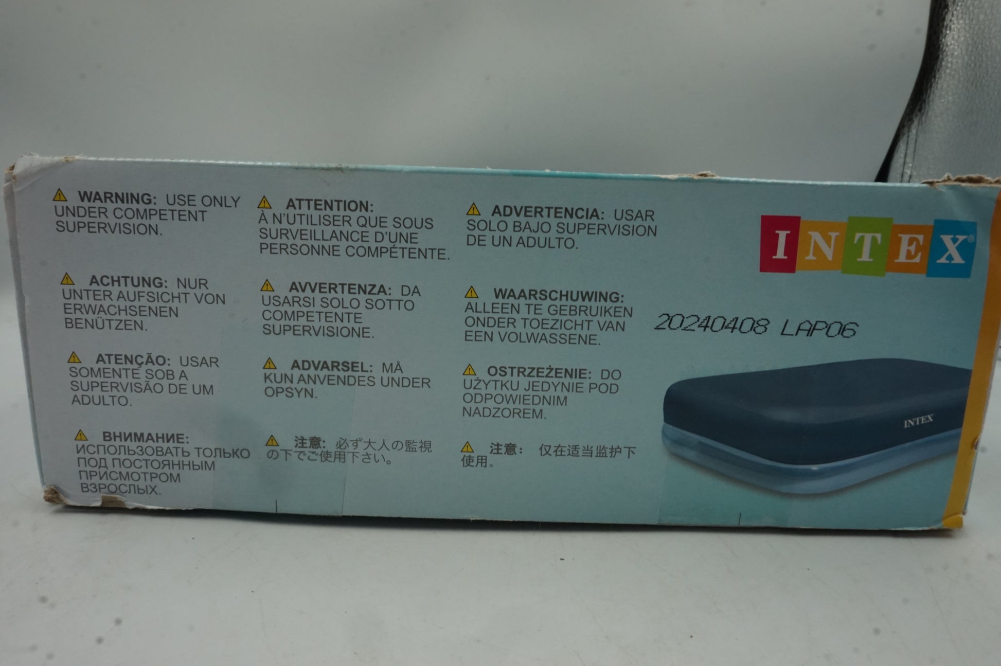 intex wet set collection rectangular pool cover 305X175CM