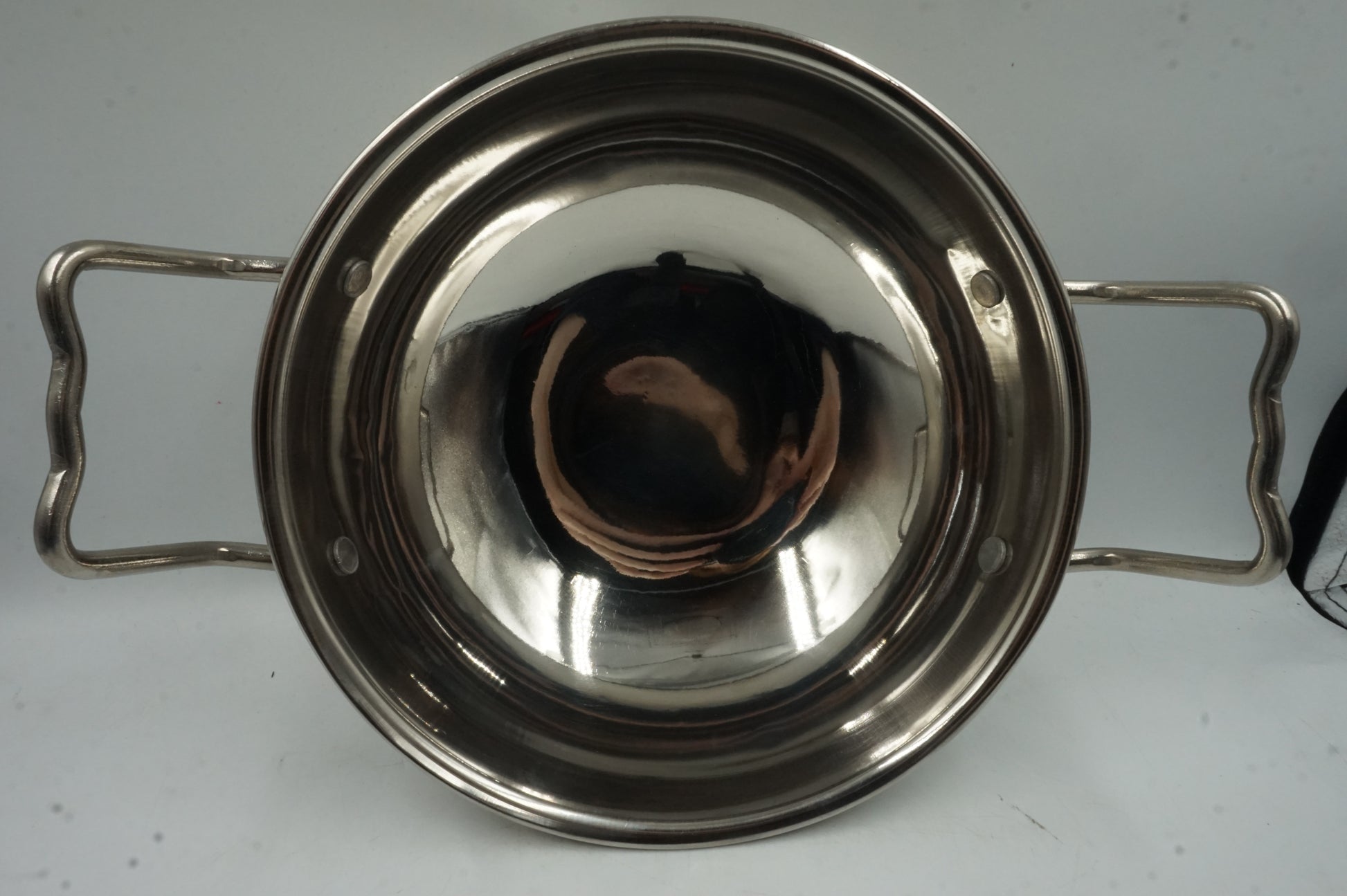 stainless steel copper bottom kadai cooking pan 23cm