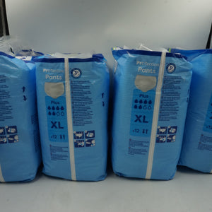 pack of 4 unisex 3x protection TENA protection pants plus XL X12