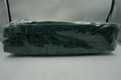 unbranded eyelet emerald velvet window curtains with 2 tie backs 66X54" (168X137CM)