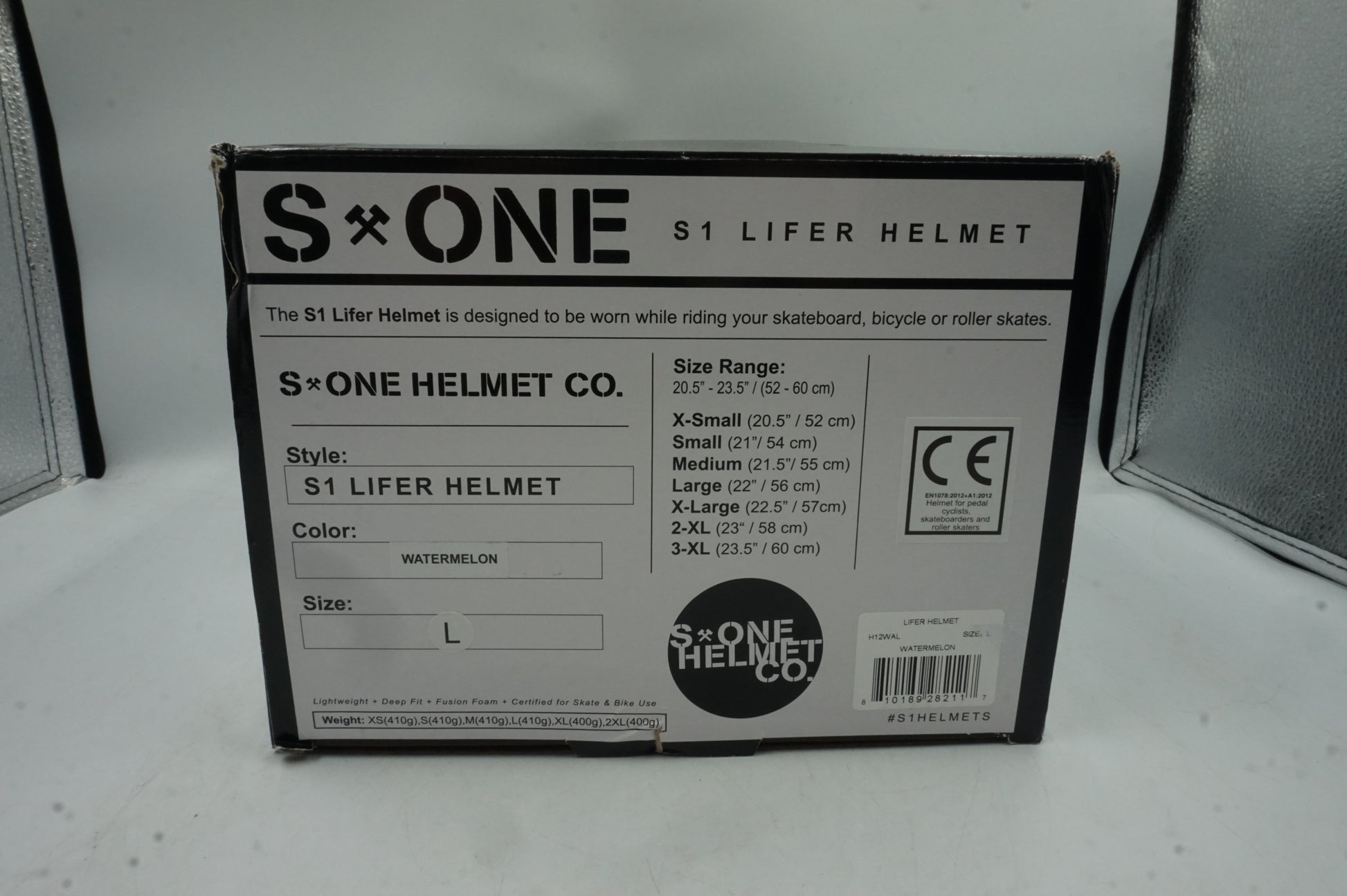 stone helmet co. S1 lifer bike helmet - watermelon size L
