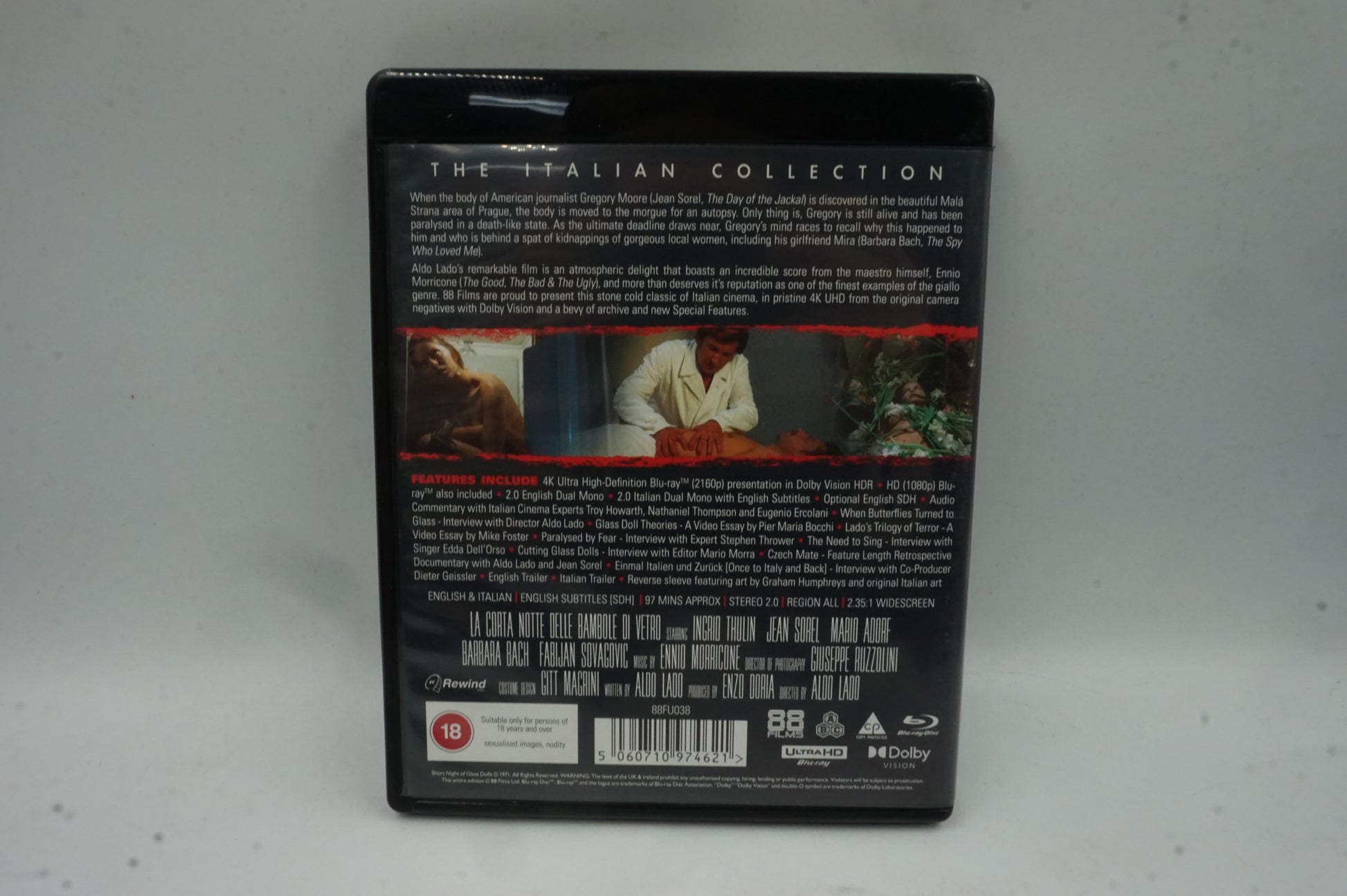 short night of glass dolls the Italian collection 4K Blu-ray