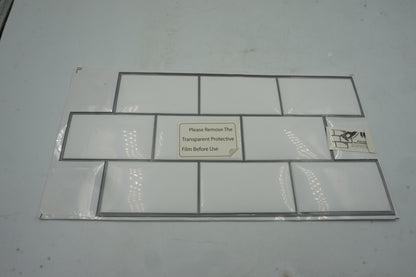 pack of 20 pieces of 30.5X15.4 (12X6") pure white Walplus 3D tile stickers WT3D1803