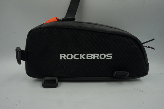 rockbros bike frame waterproof bag with reflective top tube