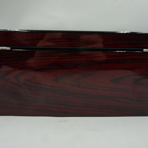 2 layer 20 slot watch case display with glass lid and slot