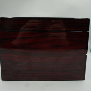 2 layer 20 slot watch case display with glass lid and slot