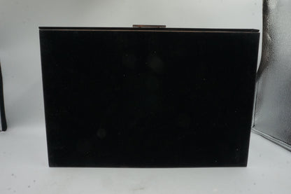 2 layer 20 slot watch case display with glass lid and slot