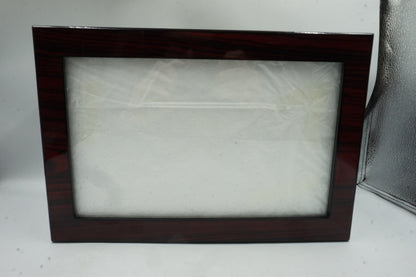 2 layer 20 slot watch case display with glass lid and slot