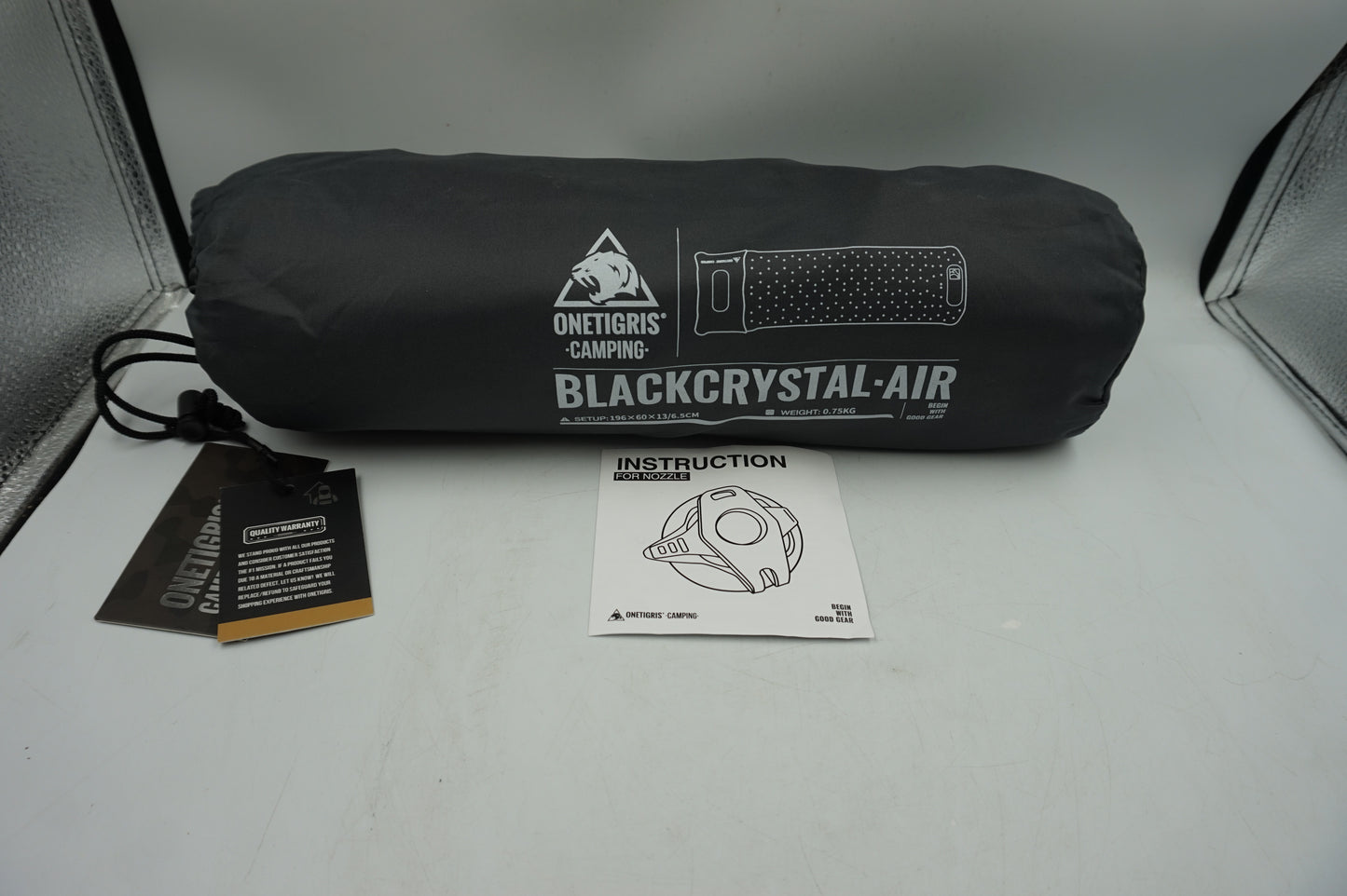 OneTigris camping black crystal air sleeping mat