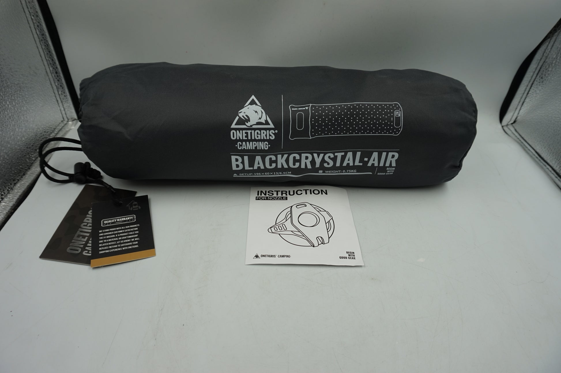 OneTigris camping black crystal air sleeping mat