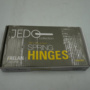 pack of three frelan hardware jedo collection door spring hinges 102X76X2.7mm