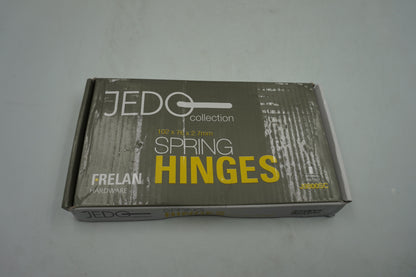 pack of three frelan hardware jedo collection door spring hinges 102X76X2.7mm