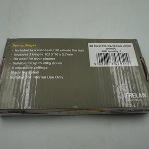 pack of three frelan hardware jedo collection door spring hinges 102X76X2.7mm