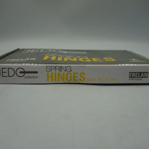 pack of three frelan hardware jedo collection door spring hinges 102X76X2.7mm