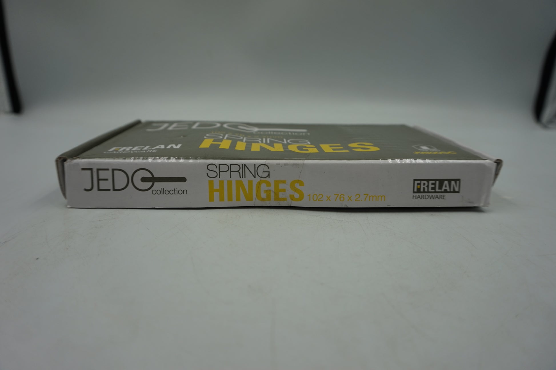 pack of three frelan hardware jedo collection door spring hinges 102X76X2.7mm